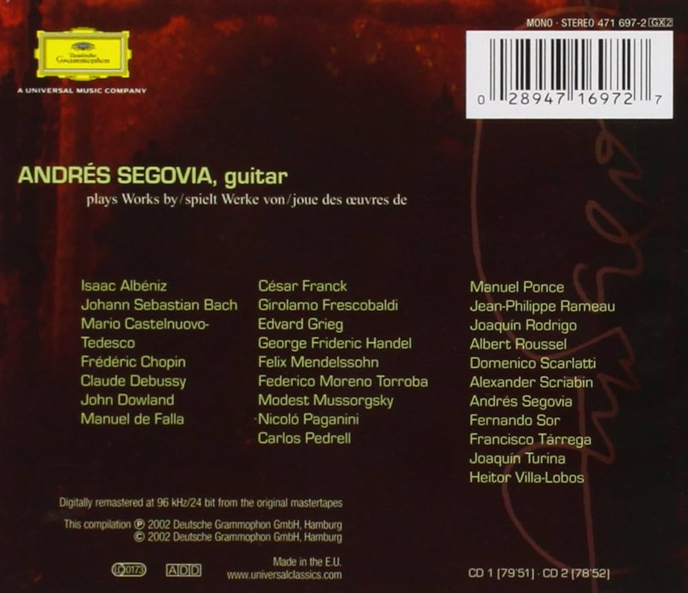 A. Segovia Classic Album 3-16 14セット A. Segovia Classic Album 3-16 14セット A. Segovia Classic